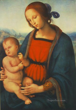 Pietro Perugino Painting - Madonna with Child 1501 Renaissance Pietro Perugino
